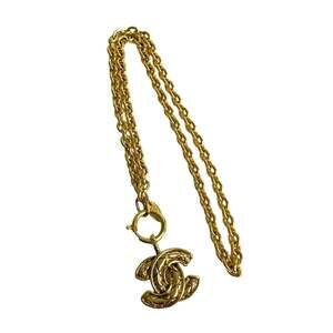 Chanel Cc Logo Chain Pendant Necklace #208785C14B